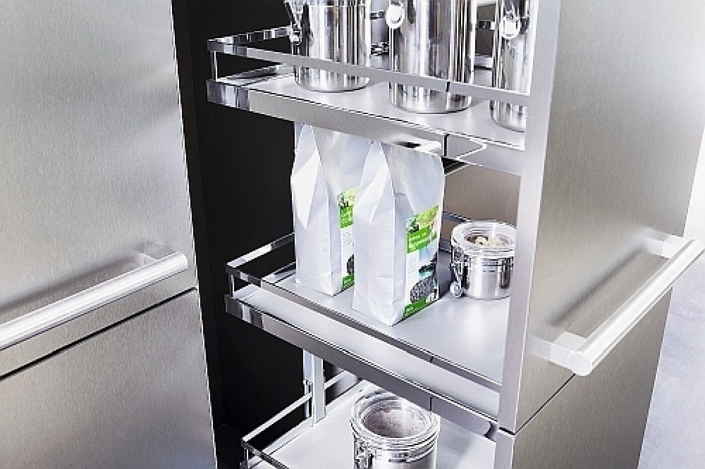 Der praktische Apothekerschrank macht sich gut in der Küche (Bild: Ballerina) Der praktische Apothekerschrank macht sich gut in der Küche (Bild: Ballerina)