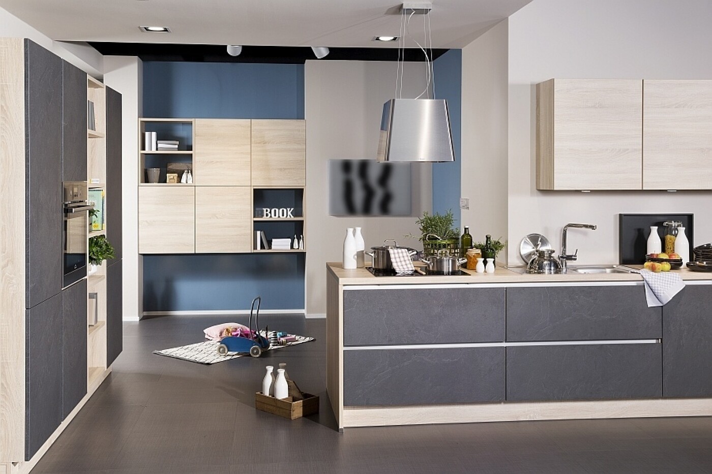 Schicke Schieferfronten in der modernen Einbauküche Schicke Schieferfronten in der modernen Einbauküche